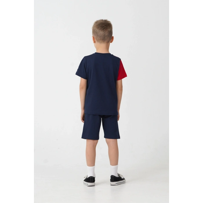 ERKEK ÇOCUK BERMUDA TAKIM - LACİVERT