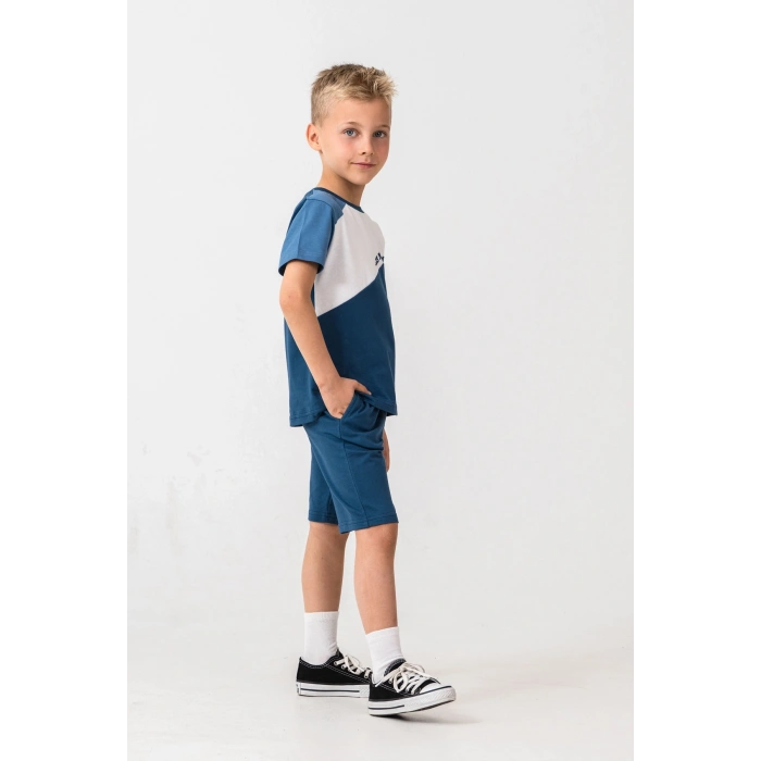 ERKEK ÇOCUK BERMUDA TAKIM - K.İNDİGO