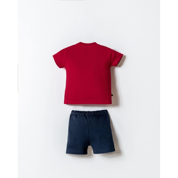 U.S.POLO ASSN. ERKEK BEBEK ŞORT T-SHIRT TAKIM - KIRMIZI