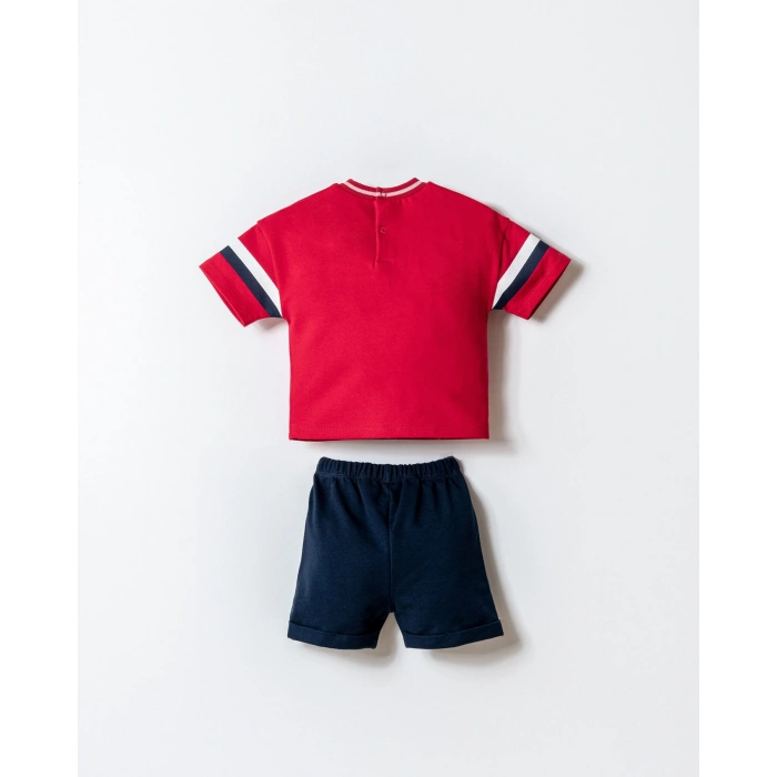 U.S.POLO ASSN. ERKEK BEBEK ŞORT T-SHIRT TAKIM - KIRMIZI