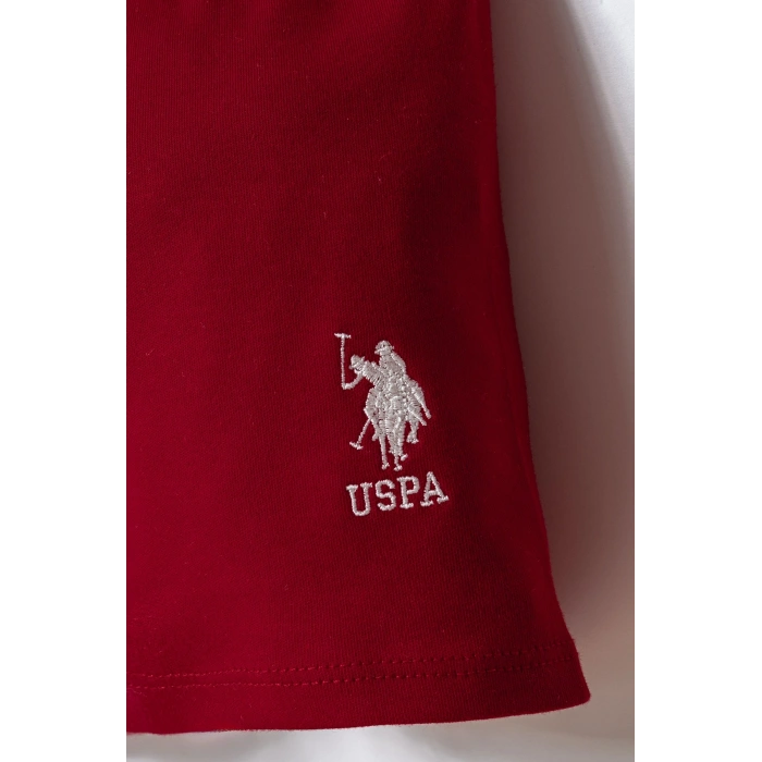 U.S.POLO ASSN. ERKEK BEBEK ŞORT T-SHIRT TAKIM - BEYAZ-KIRMIZI