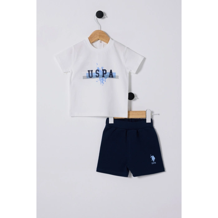 U.S POLO ASSN ERKEK BEBEK 2Lİ TAKIM - BEYAZ/MAVİ