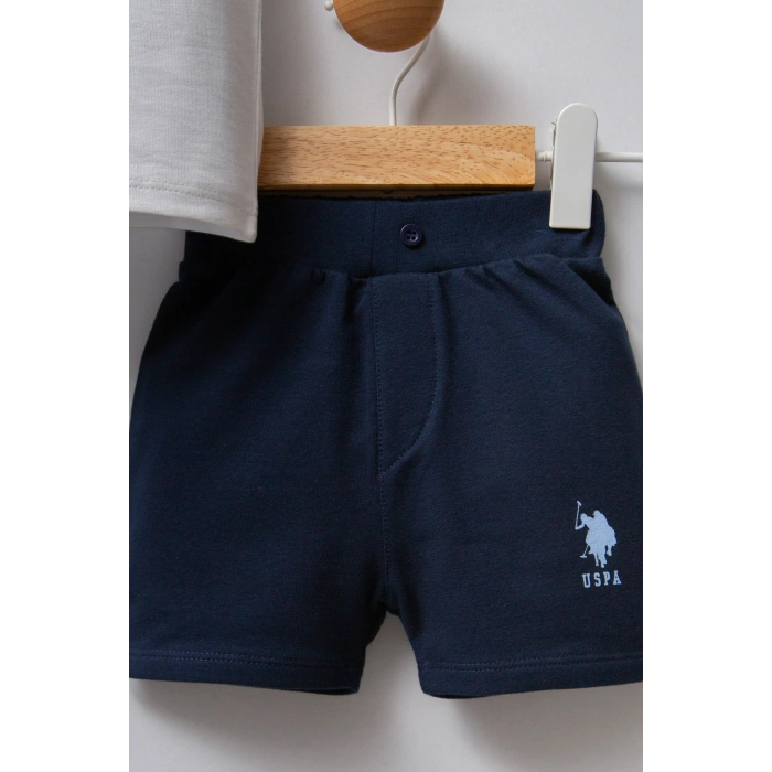 U.S POLO ASSN ERKEK BEBEK 2Lİ TAKIM - BEYAZ/MAVİ