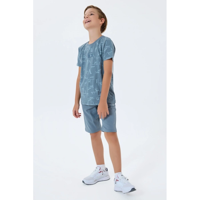 ERKEK ÇOCUK BERMUDA TAKIM - GREY
