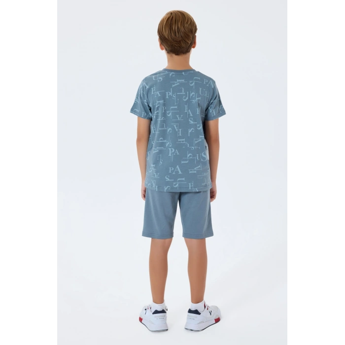 ERKEK ÇOCUK BERMUDA TAKIM - GREY
