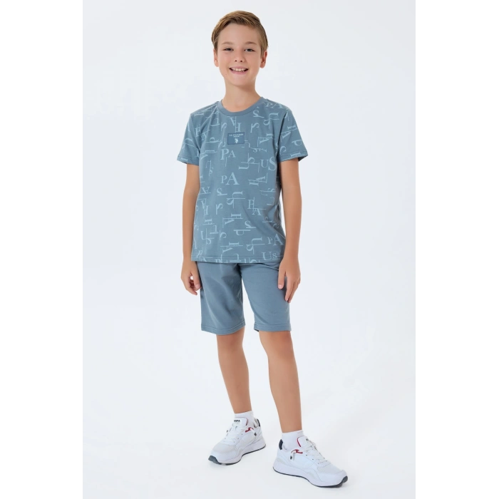 ERKEK ÇOCUK BERMUDA TAKIM - GREY