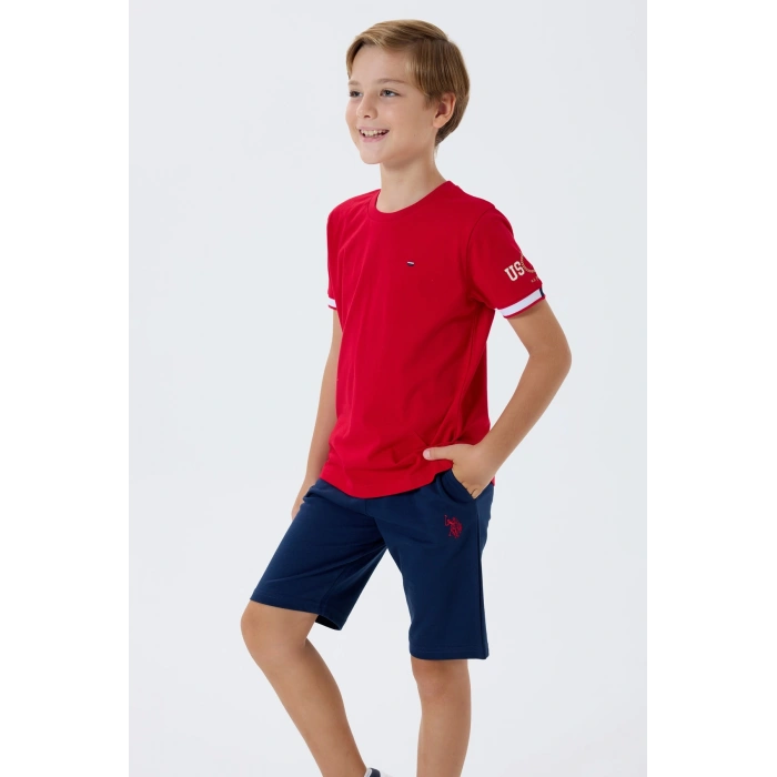 ERKEK ÇOCUK BERMUDA TAKIM - KIRMIZI