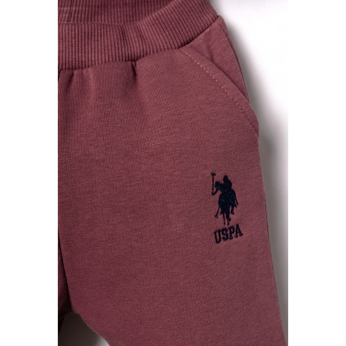 US.S.POLO ASSN. ERKEK BEBEK 2Lİ TAKIM - BORDO
