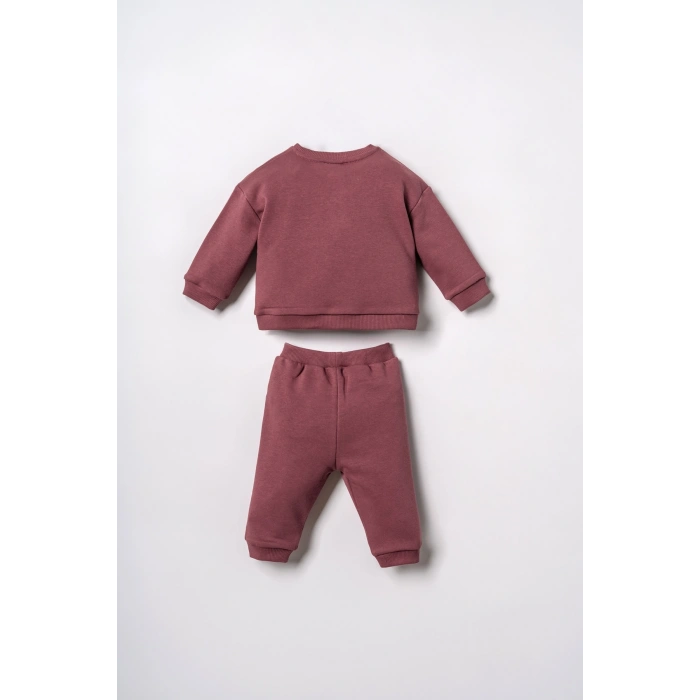 US.S.POLO ASSN. ERKEK BEBEK 2Lİ TAKIM - BORDO