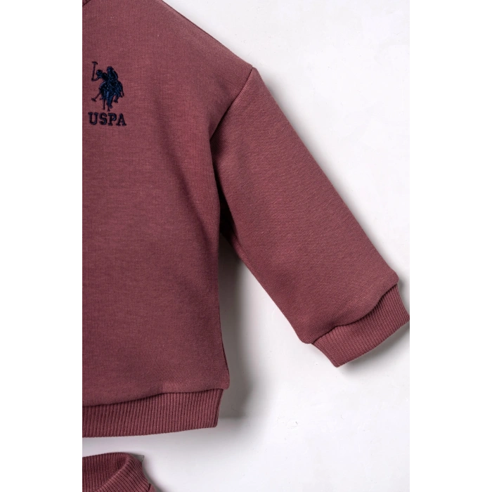 US.S.POLO ASSN. ERKEK BEBEK 2Lİ TAKIM - BORDO