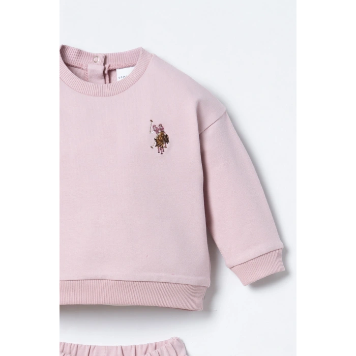 U.S.POLO ASSN. KIZ BEBEK 2Lİ TAKIM - PUDRA
