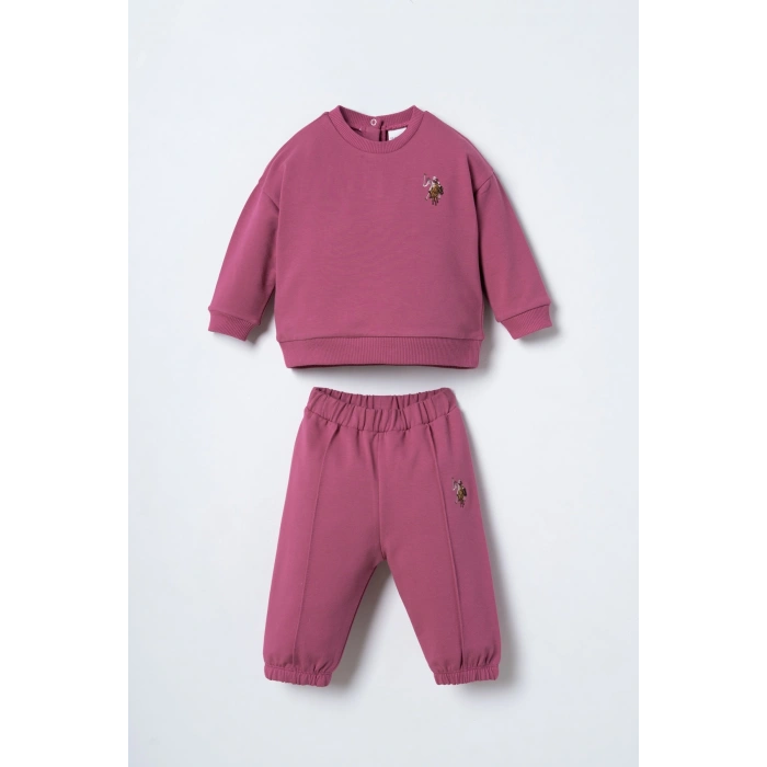 U.S.POLO ASSN. KIZ BEBEK 2Lİ TAKIM - K.LEYLAK