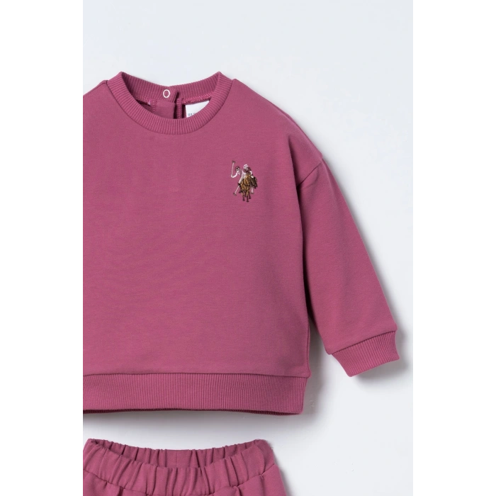 U.S.POLO ASSN. KIZ BEBEK 2Lİ TAKIM - K.LEYLAK