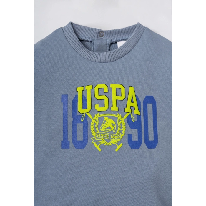 US.S.POLO ASSN. ERKEK BEBEK 2Lİ TAKIM - İNDİGO