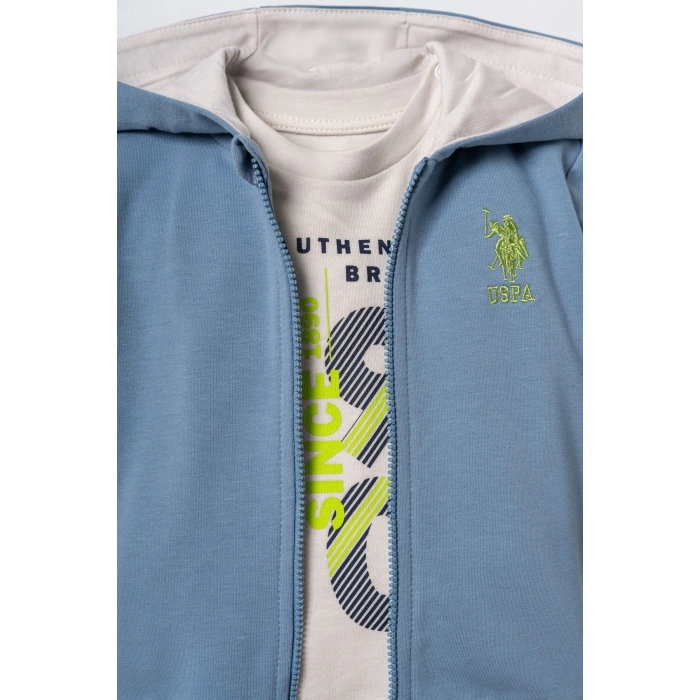 U.S.POLO ASSN. ERKEK BEBEK 3LÜ TAKIM - İNDİGO