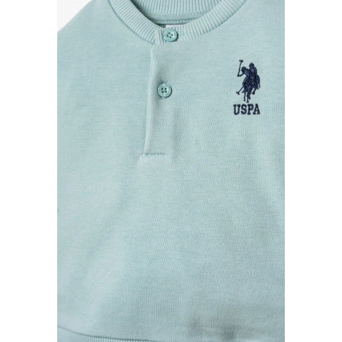 US.S.POLO ASSN. ERKEK BEBEK 2Lİ TAKIM - SU YEŞİLİ