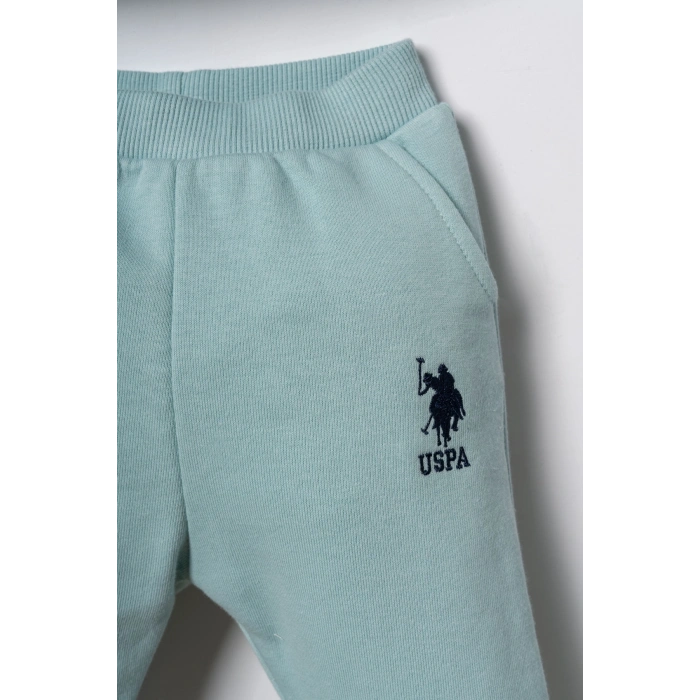 US.S.POLO ASSN. ERKEK BEBEK 2Lİ TAKIM - SU YEŞİLİ