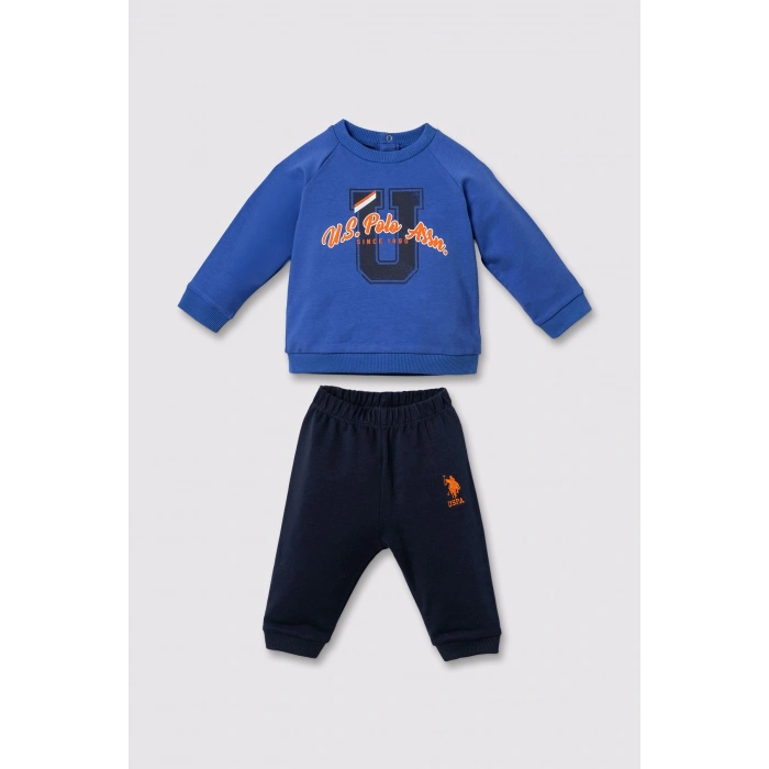 US.S.POLO ASSN. ERKEK BEBEK 2Lİ TAKIM - COBALT