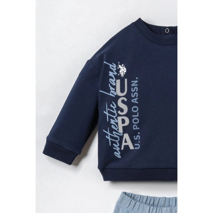 US.S.POLO ASSN. ERKEK BEBEK 2Lİ TAKIM - LACİVERT