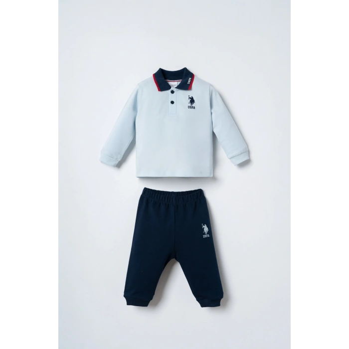 U.S.POLO ASSN. ERKEK BEBEK 2Lİ TAKIM - MAVİ