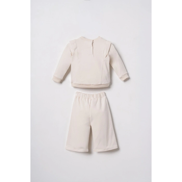 U.S.POLO ASSN. KIZ BEBEK 2Lİ TAKIM - EKRU