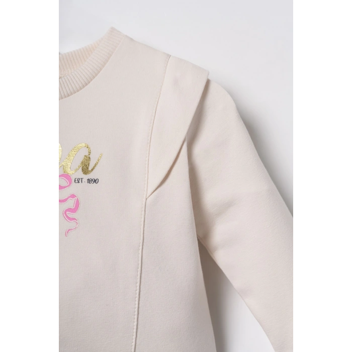 U.S.POLO ASSN. KIZ BEBEK 2Lİ TAKIM - EKRU