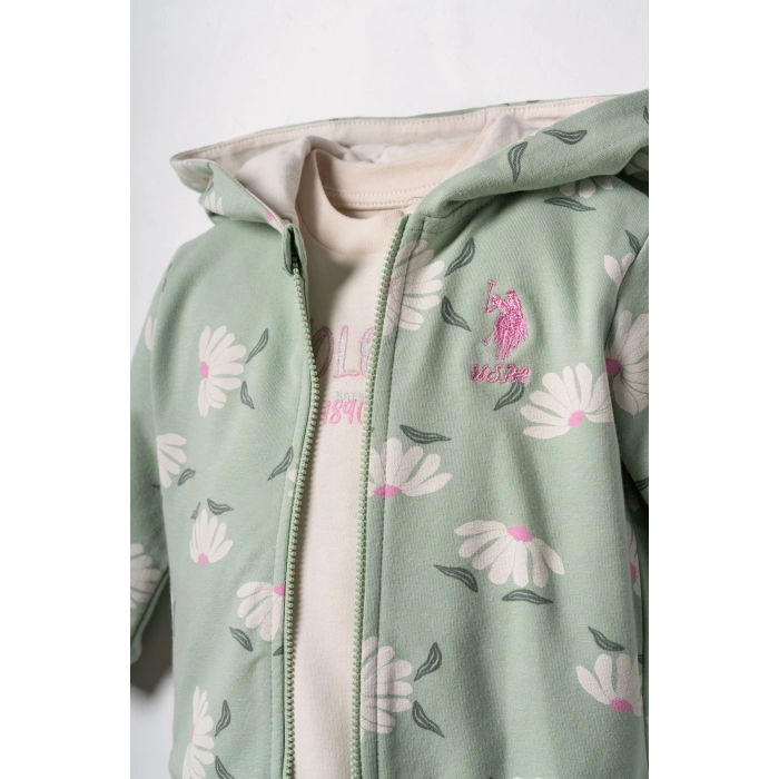 U.S.POLO ASSN. KIZ BEBEK 3LÜ TAKIM - Yeşil
