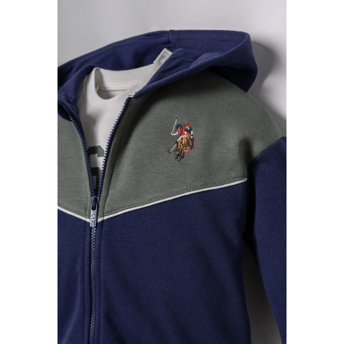 U.S.POLO ASSN. ERKEK BEBEK 3LÜ TAKIM - LACİVERT