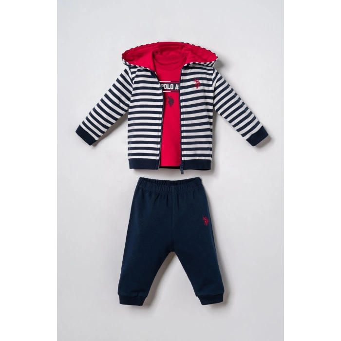 U.S.POLO ASSN. ERKEK BEBEK 3LÜ TAKIM - LACİVERT