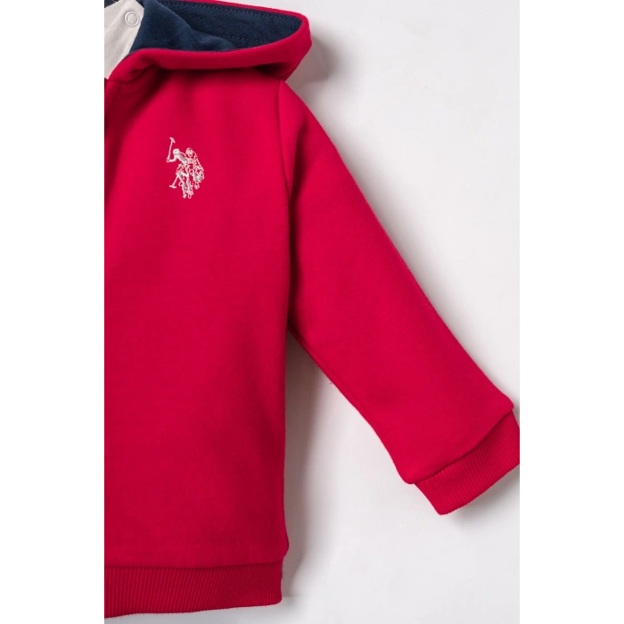 U.S.POLO ASSN. ERKEK BEBEK 3LÜ TAKIM - KIRMIZI