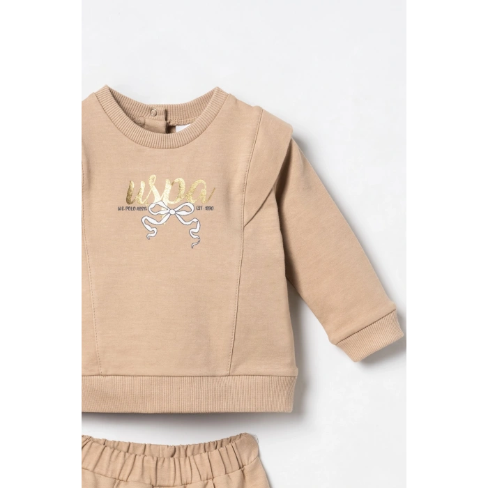 U.S.POLO ASSN. KIZ BEBEK 2Lİ TAKIM - BİSKÜVİ