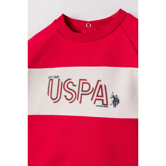 US.S.POLO ASSN. ERKEK BEBEK 2Lİ TAKIM - KIRMIZI