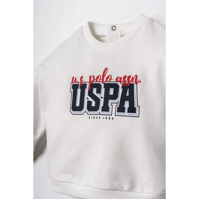 US.S.POLO ASSN. ERKEK BEBEK 2Lİ TAKIM - Beyaz