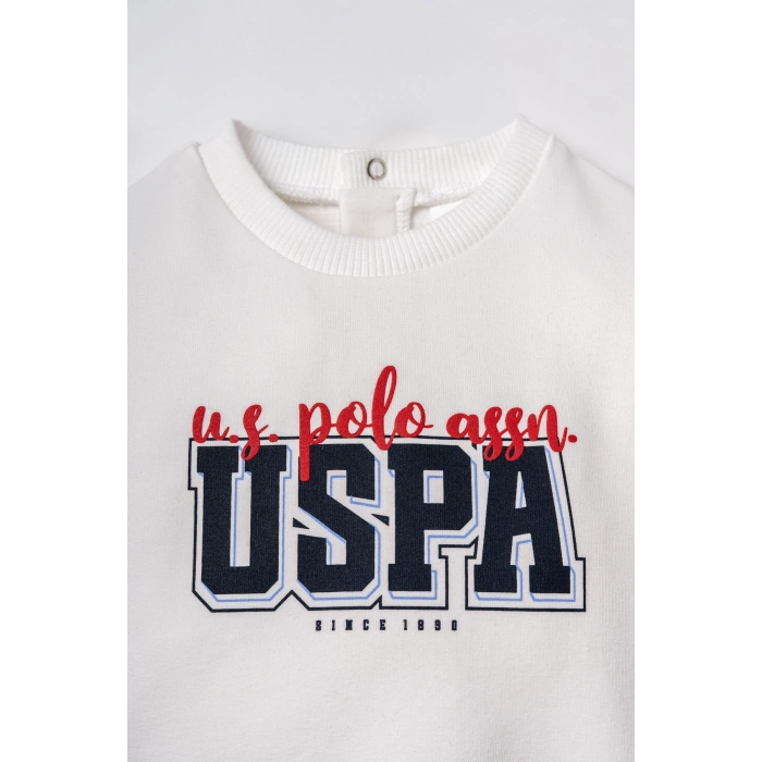 US.S.POLO ASSN. ERKEK BEBEK 2Lİ TAKIM - Beyaz