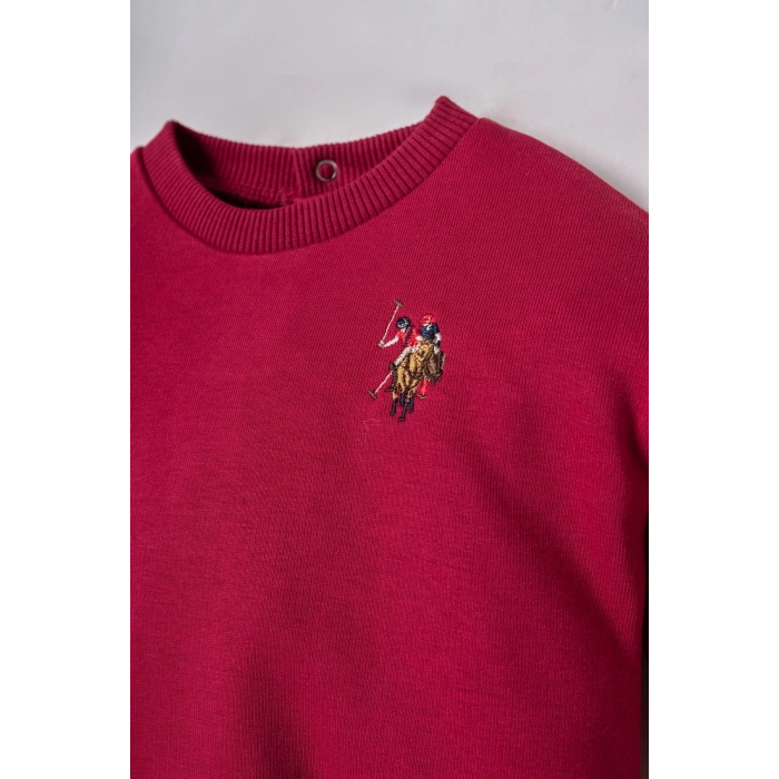 US.S.POLO ASSN. ERKEK BEBEK 2Lİ TAKIM - BORDO