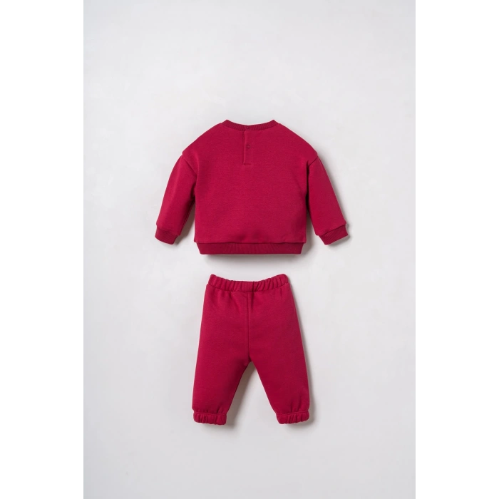 US.S.POLO ASSN. ERKEK BEBEK 2Lİ TAKIM - BORDO