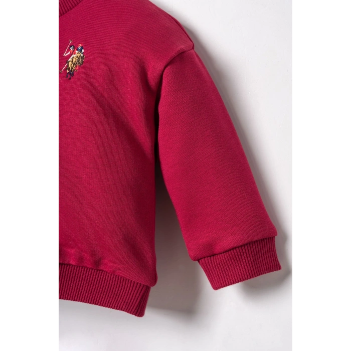 US.S.POLO ASSN. ERKEK BEBEK 2Lİ TAKIM - BORDO