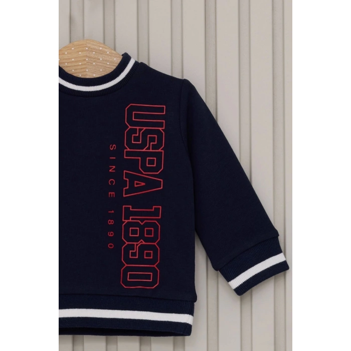 US POLO ERKEK BEBEK 2LI TAKIM - GRİ MELANJ