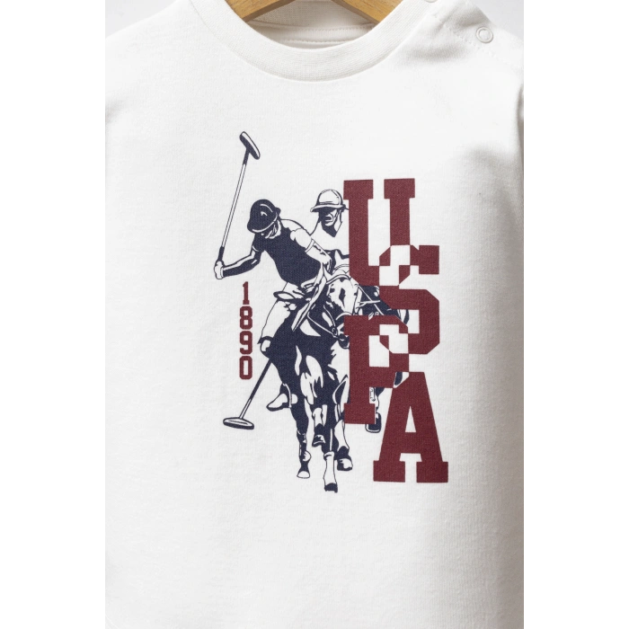 U.S.POLO ASSN ERKEK BEBEK 3 LÜ TAKIM - BORDO
