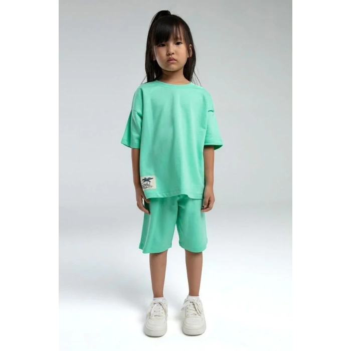 ANNE KIZ BERMUDA TAKIM - BAMBU