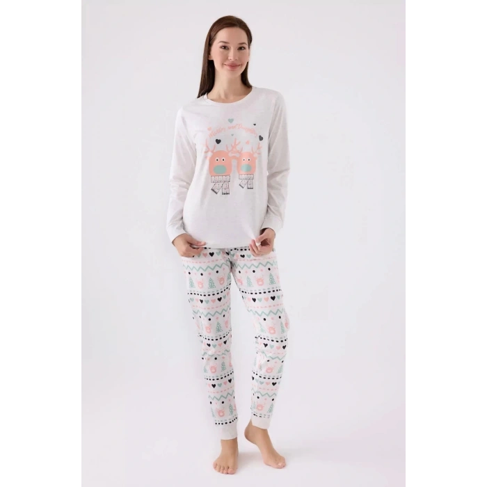 ANNE KIZ İKİLİ TAKIM - KREM