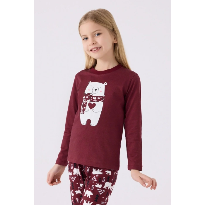 ARNETTA ANNE KIZ İKİLİ TAKIM - BORDO