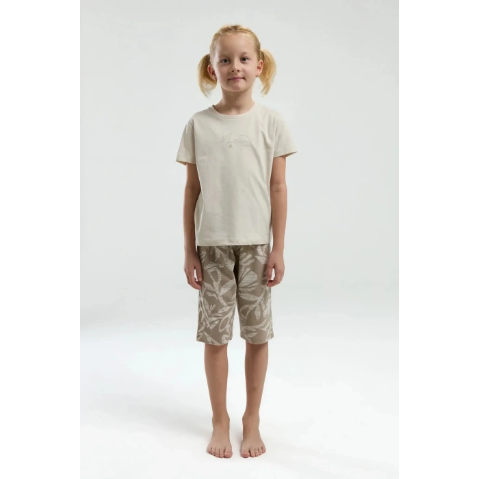 ARNETTA ANNE/KIZ KAPRİ TAKIM - BEJ