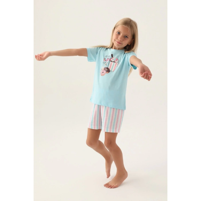 ARNETTA ANNE KIZ ŞORT TAKIM - AÇIK MAVİ