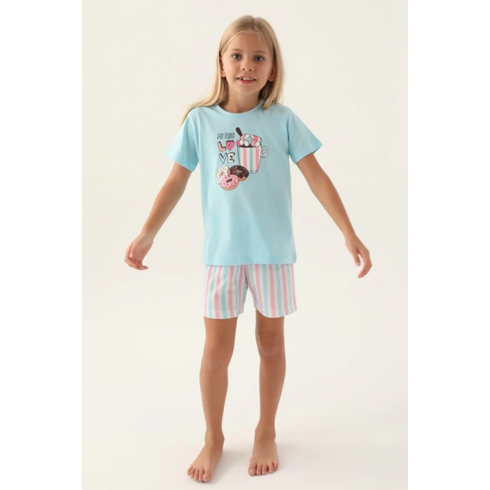 ARNETTA ANNE KIZ ŞORT TAKIM - AÇIK MAVİ