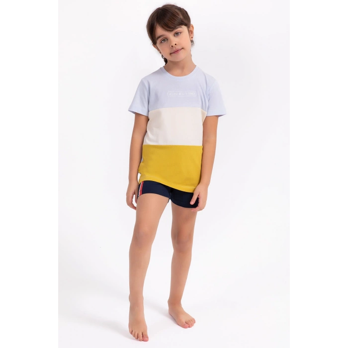 ARNETTA ANNE-KIZ ŞORT TAKIMI - GÖKYÜZÜ