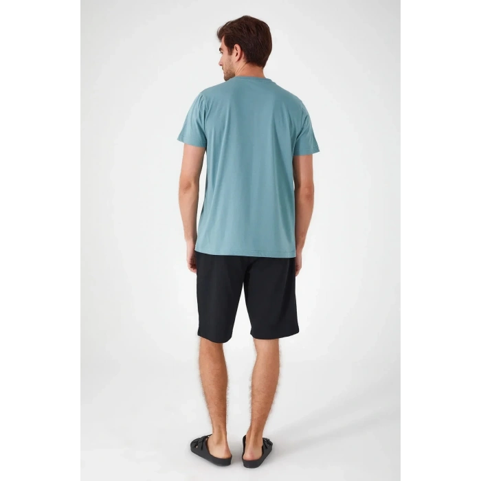 ARNETTA BABA OĞUL BERMUDA İKİLİ TAKIM - PASTEL PETROL