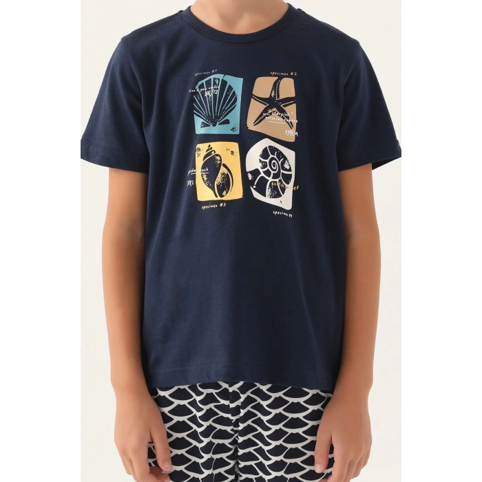 ARNETTA BABA OĞUL BERMUDA TAKIM - LACİVERT