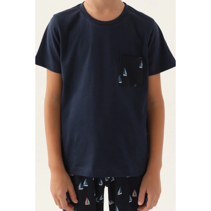 ARNETTA BABA OĞUL BERMUDA TAKIM - LACİVERT