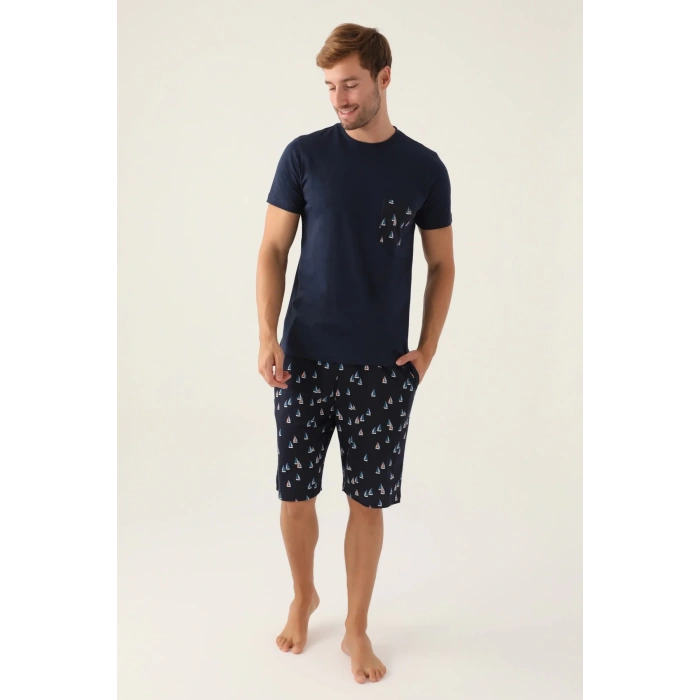 ARNETTA BABA OĞUL BERMUDA TAKIM - LACİVERT